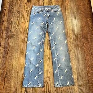 Vintage Lilly Pulitzer Jeans Size 2 Wide Leg 2000s Preppy